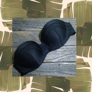 Abercrombie & Fitch Black Bandeau Swim Top